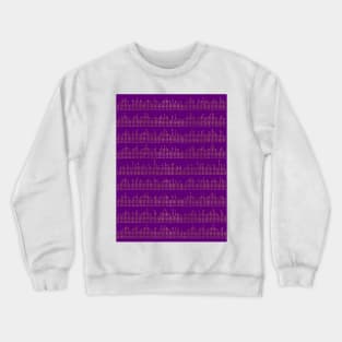 Music Equalizer Beats Bars On Purple Crewneck Sweatshirt